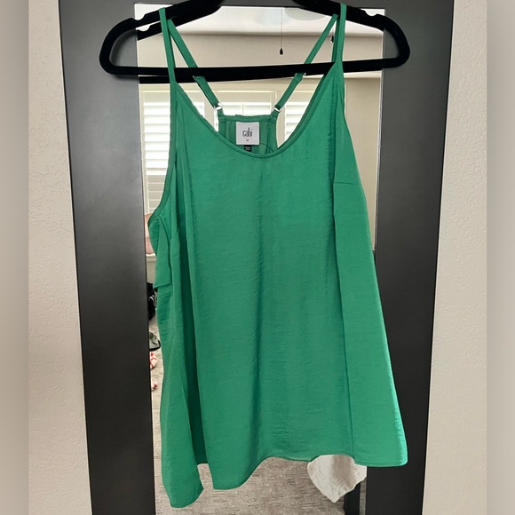 Cabi Park Racerback Cami #6111 Verdant Green tank, size Medium - Picture 5 of 8